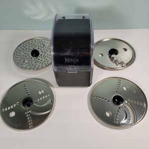 Ninja 4 Disc Replacement Blade Set For XSK770 Salad Shooter Prep System W/Case